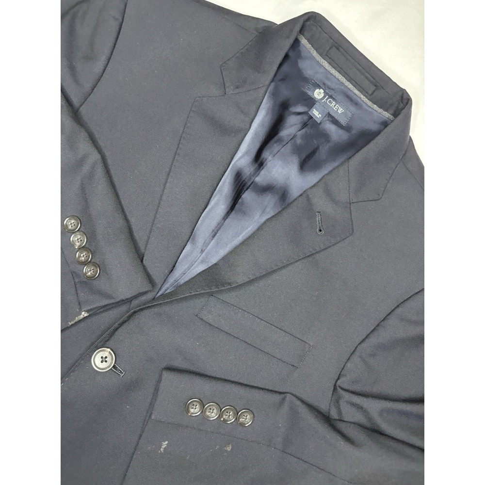 J. Crew Loro Piana‎ Ludlow Blazer  Men's 36R Navy Blue Wool Super 120 Wool READ!